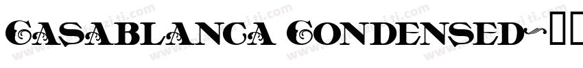 Casablanca Condensed字体转换